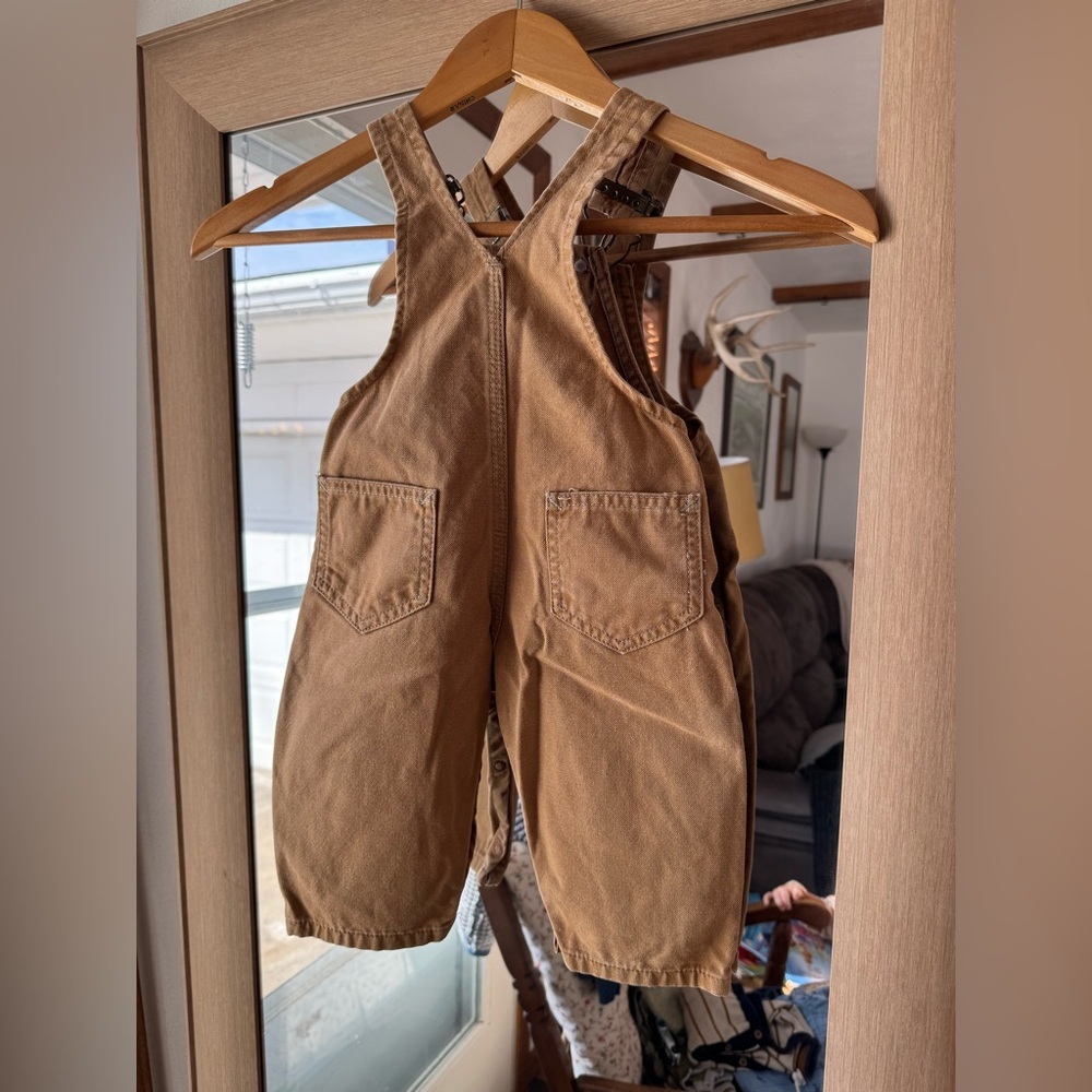 Vintage Carhartt Bib Overalls 12 months Cotton - Picture 2 of 3